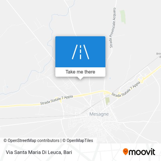 Via Santa Maria Di Leuca map