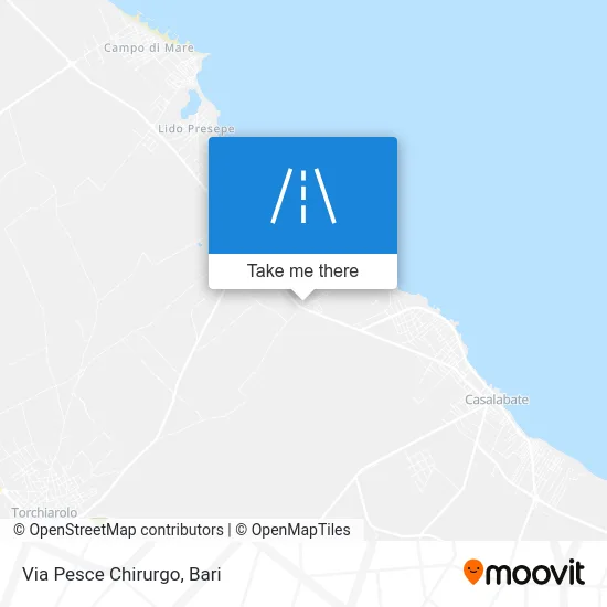 Via Pesce Chirurgo map