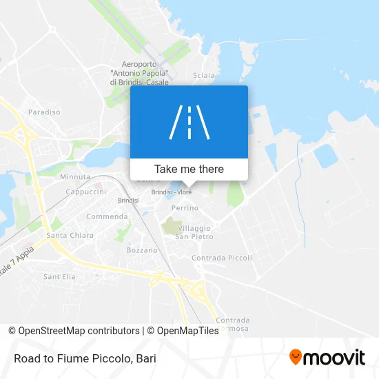 Road to Fiume Piccolo map