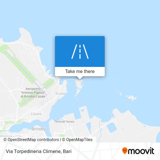 Via Torpedineria Climene map