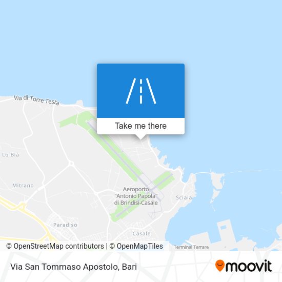 Via San Tommaso Apostolo map