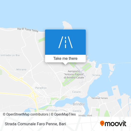 Strada Comunale Faro Penne map