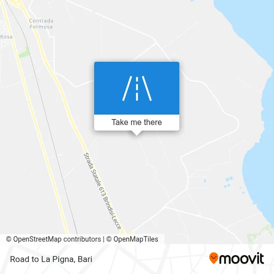 Road to La Pigna map