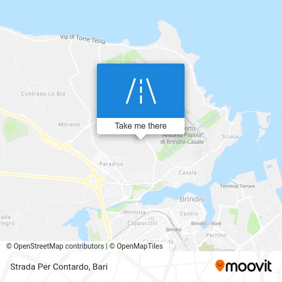 Road to Contardo map