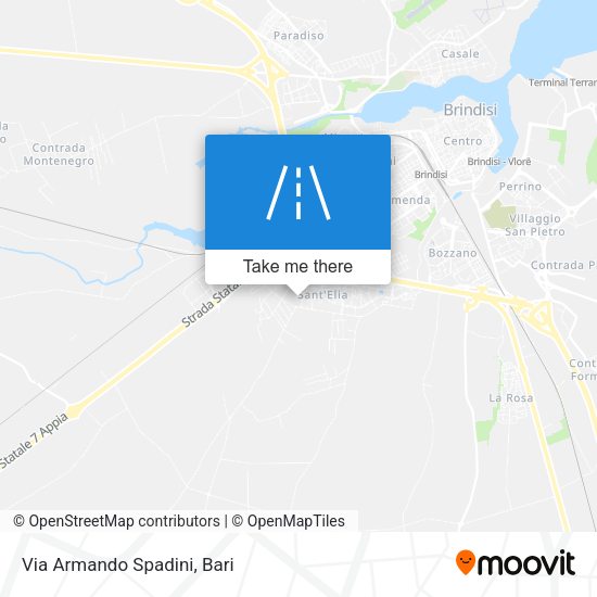 Via Armando Spadini map