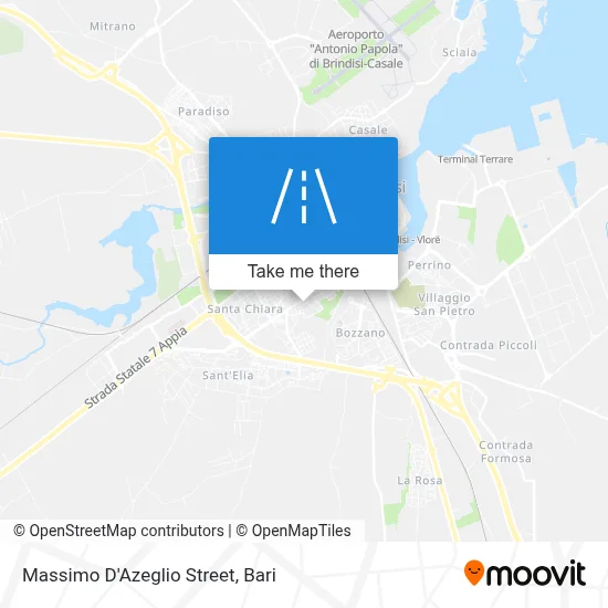 Massimo D'Azeglio Street map