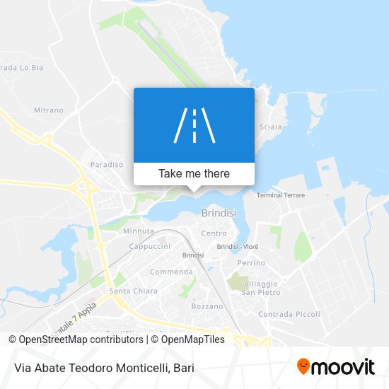 Via Abate Teodoro Monticelli map