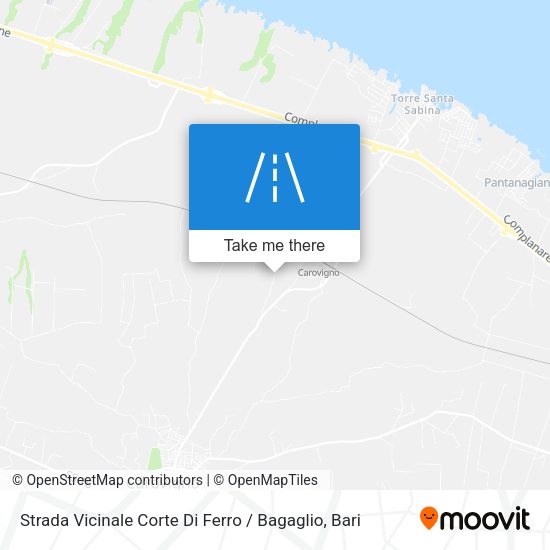 Strada Vicinale Corte Di Ferro / Bagaglio map