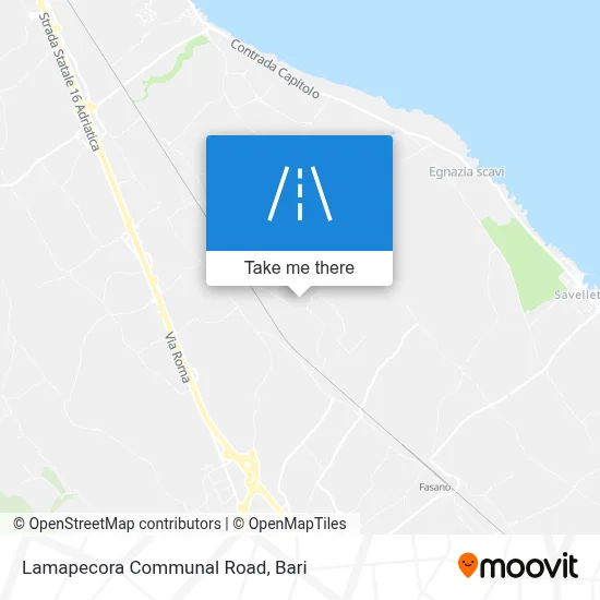 Lamapecora Communal Road map