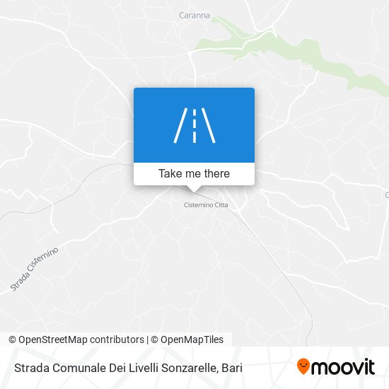 Strada Comunale Dei Livelli Sonzarelle map