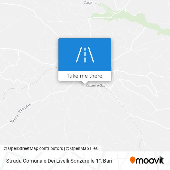 Strada Comunale Dei Livelli Sonzarelle 1° map