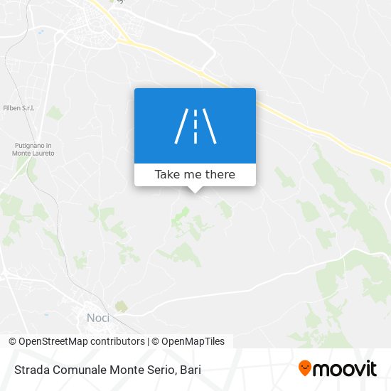 Strada Comunale Monte Serio map