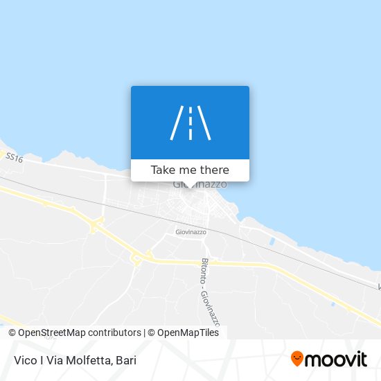 Vico I Via Molfetta map