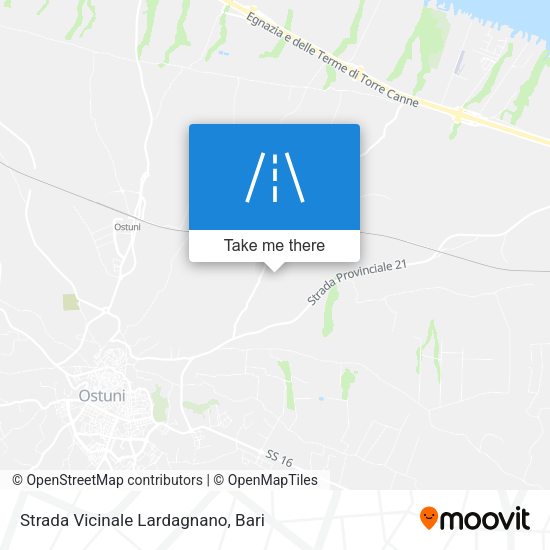 Strada Vicinale Lardagnano map