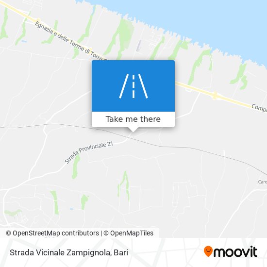 Strada Vicinale Zampignola map