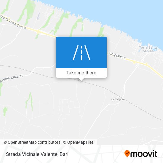 Strada Vicinale Valente map