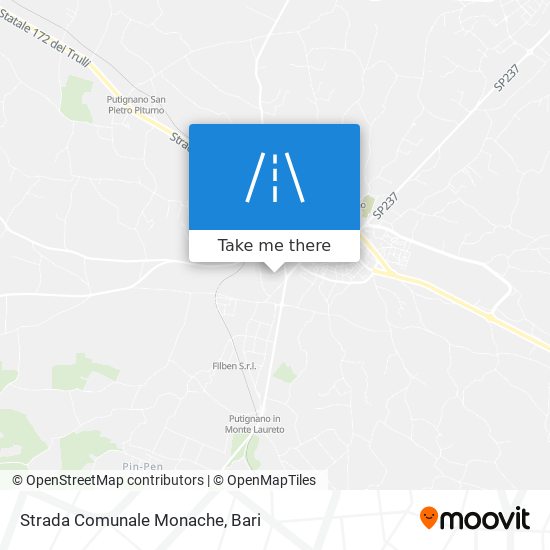 Strada Comunale Monache map