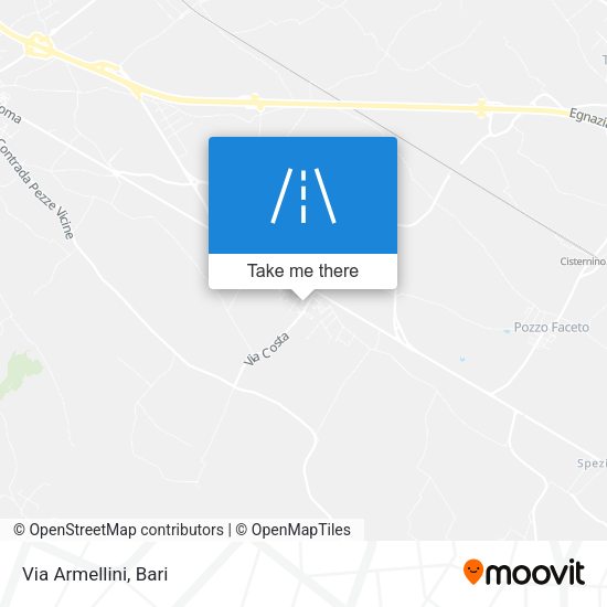 Via Armellini map