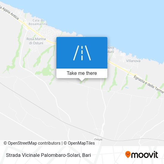 Strada Vicinale Palombaro-Solari map