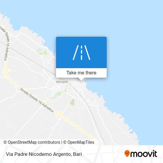 Via Padre Nicodemo Argento map