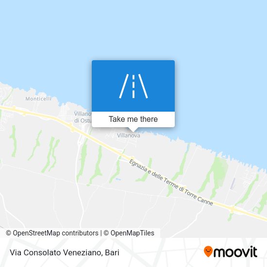 Via Consolato Veneziano map