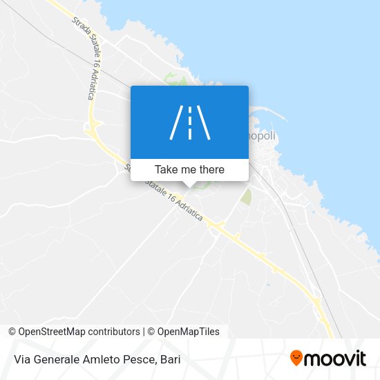 Via Generale Amleto Pesce map
