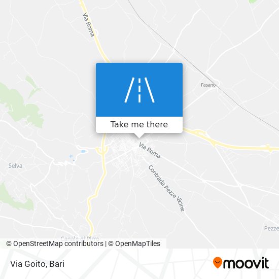 Via Goito map