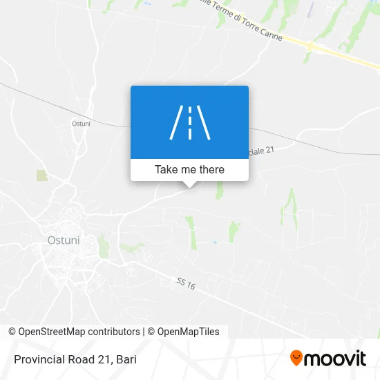 Provincial Road 21 map