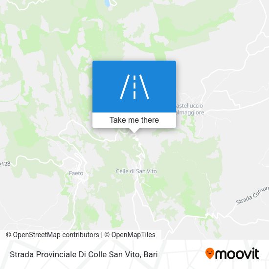 Strada Provinciale Di Colle San Vito map