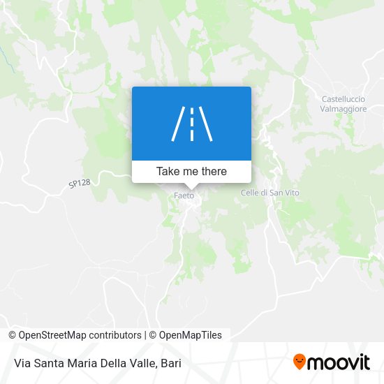 Via Santa Maria Della Valle map