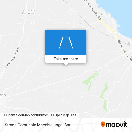 Macchialunga Communal Road map