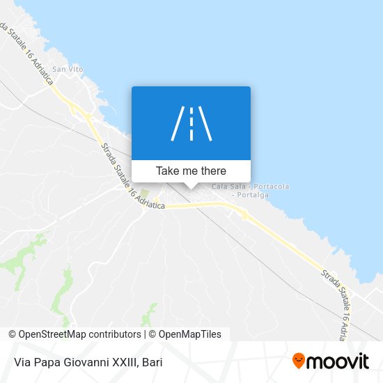 Via Papa Giovanni XXIII map