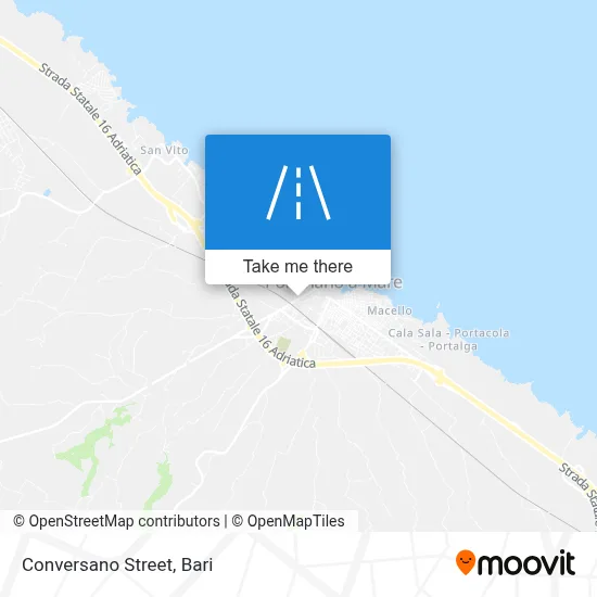 Conversano Street map