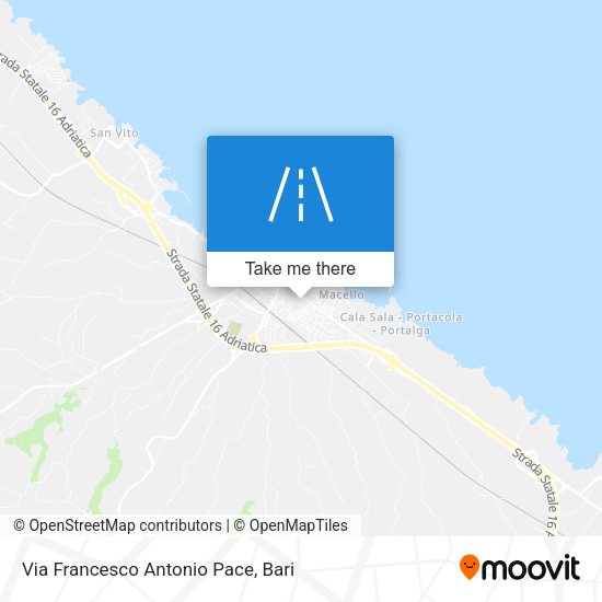 Via Francesco Antonio Pace map