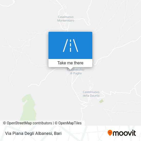 Via Piana Degli Albanesi map