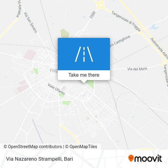 Via Nazareno Strampelli map