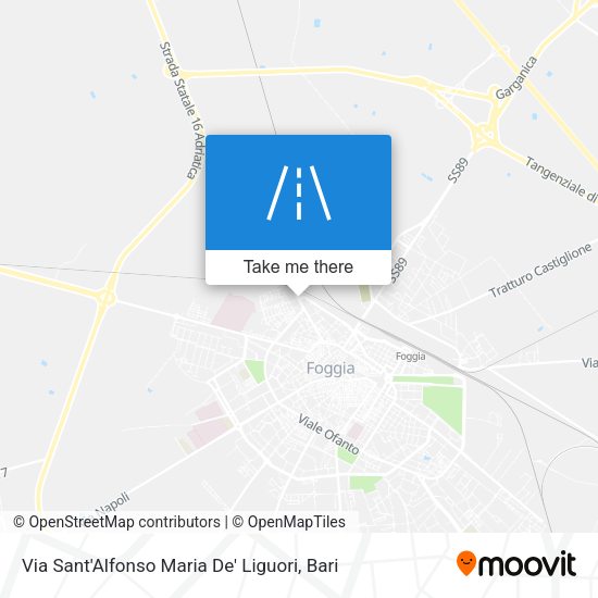 Via Sant'Alfonso Maria De' Liguori map