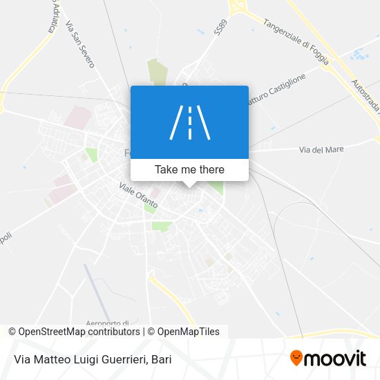 Via Matteo Luigi Guerrieri map