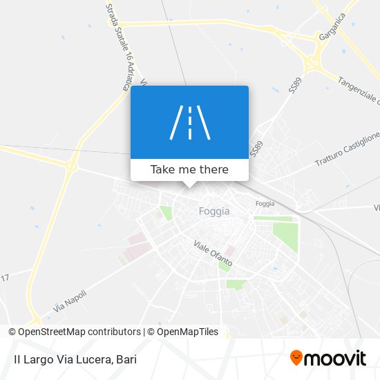 II Largo Via Lucera map