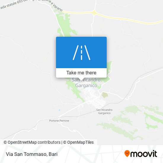 Via San Tommaso map