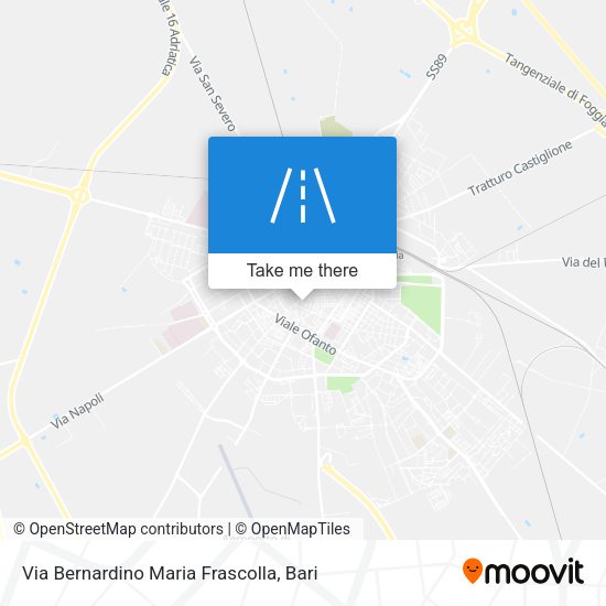 Via Bernardino Maria Frascolla map