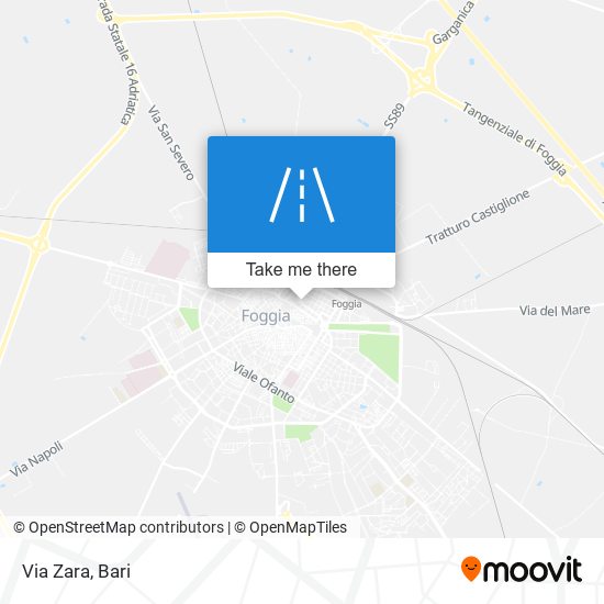 Via Zara map