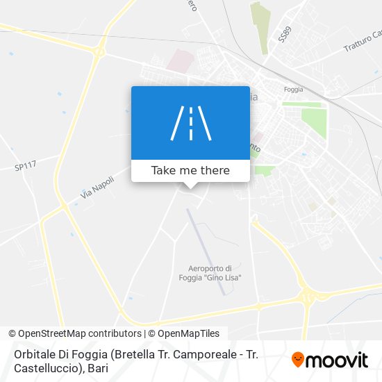 Orbitale Di Foggia (Bretella Tr. Camporeale - Tr. Castelluccio) map