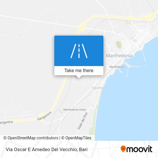 Via Oscar E Amedeo Del Vecchio map