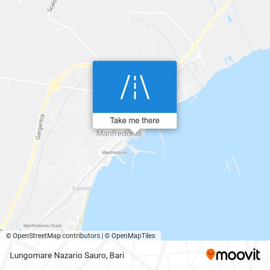 Lungomare Nazario Sauro map