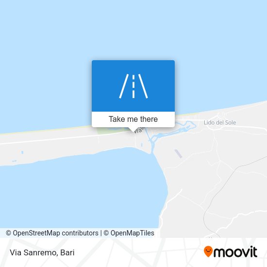 Via Sanremo map