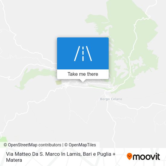 Via Matteo Da S. Marco In Lamis map