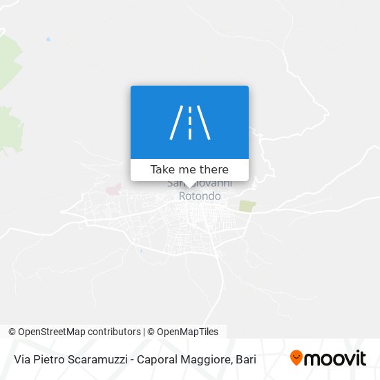 Via Pietro Scaramuzzi - Caporal Maggiore map