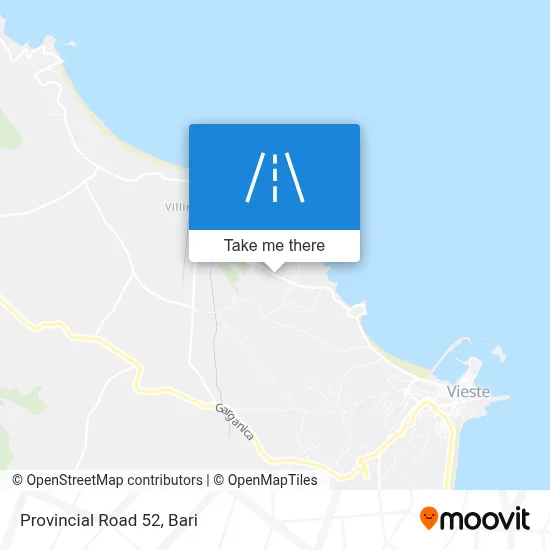 Provincial Road 52 map