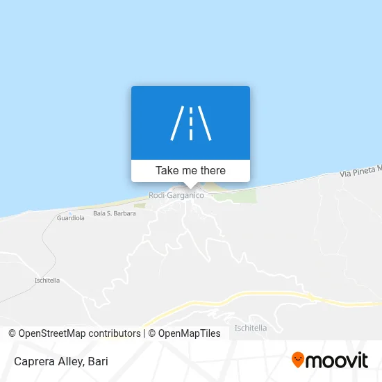 Caprera Alley map